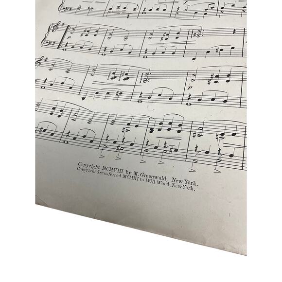 1908 Under The Double Eagle March Two Step Sheet Music A Kimball Piano Patriotic - Picture 3 of 5